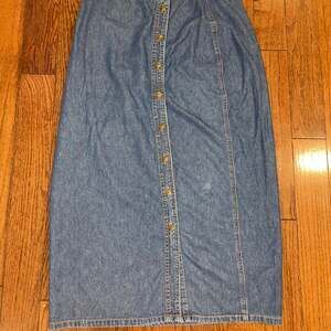 Morningside Women’s Denim Skirt – Size 14, 100% Cotton Button-Front